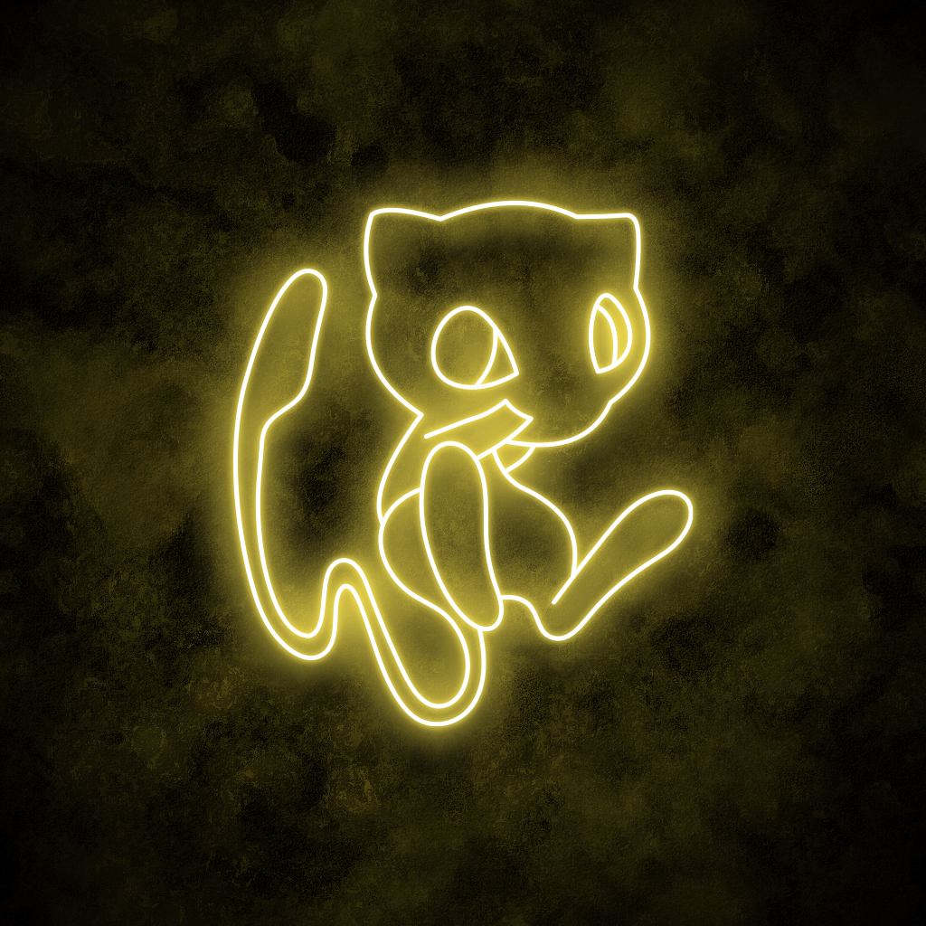 "Mew" Neon Sign