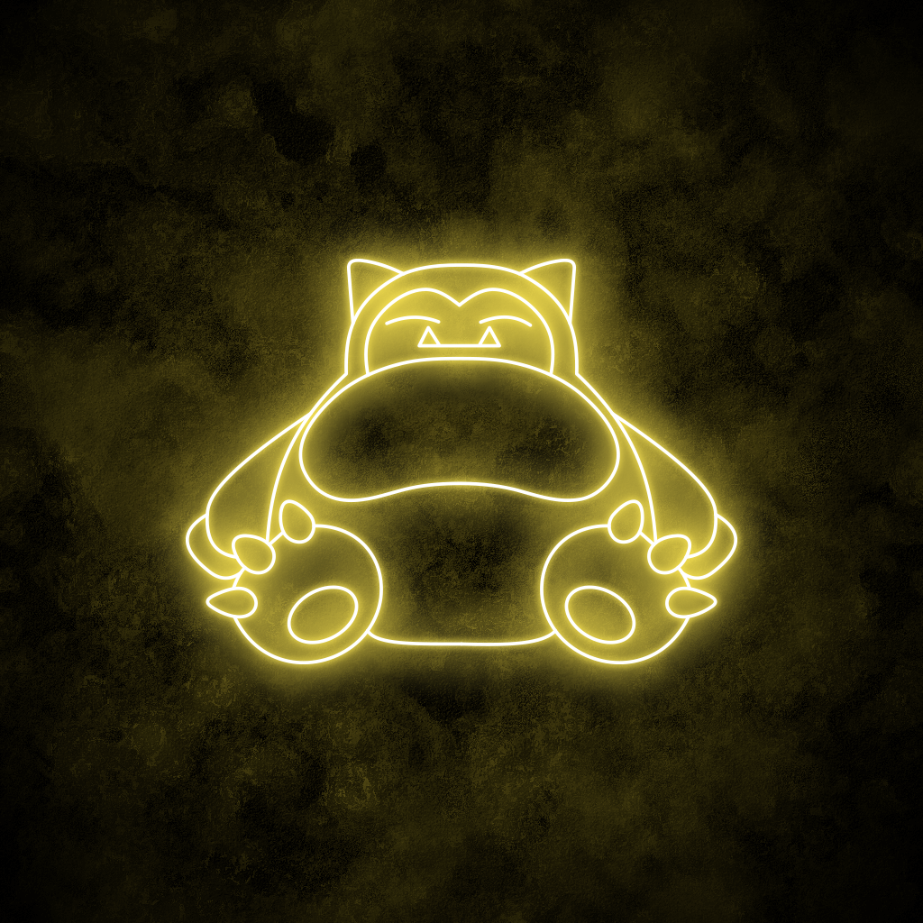 "Snorlax" Neon Sign