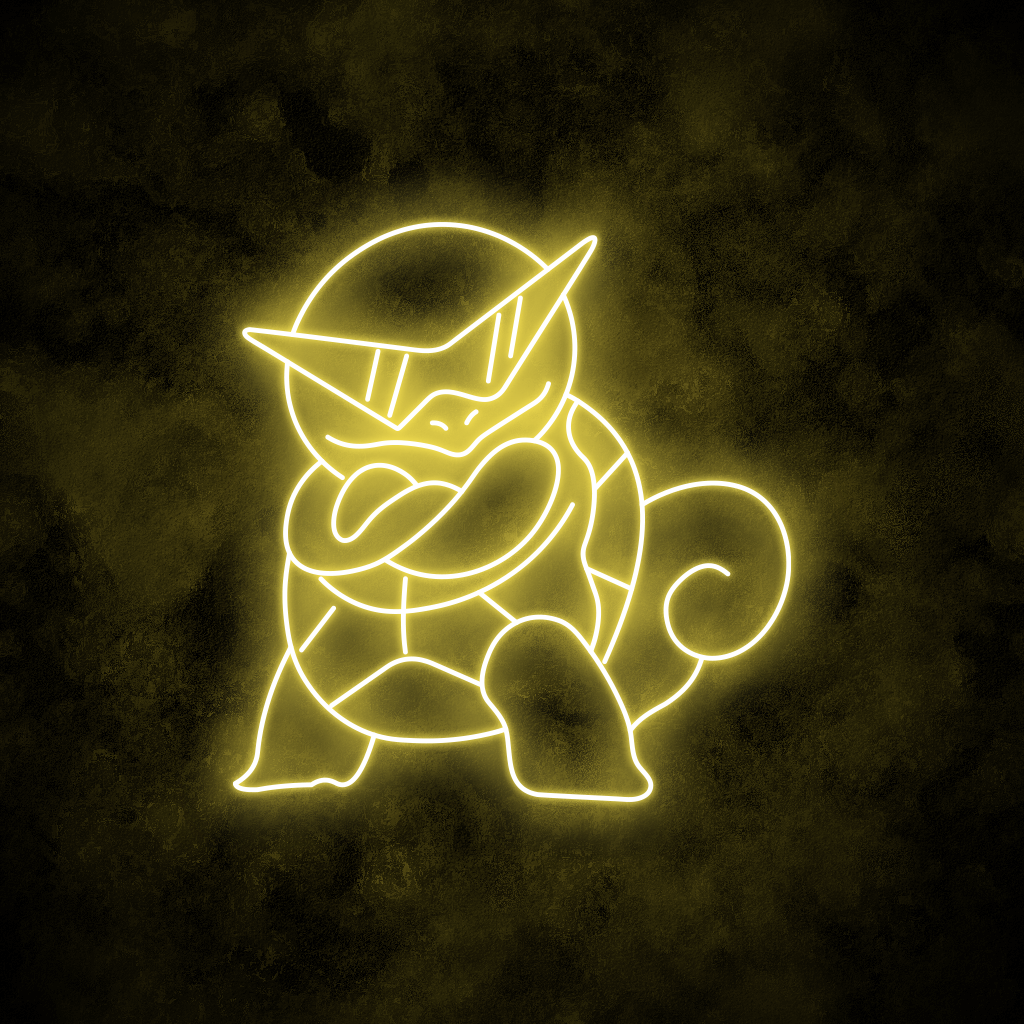 "Squirtle" Neon Sign