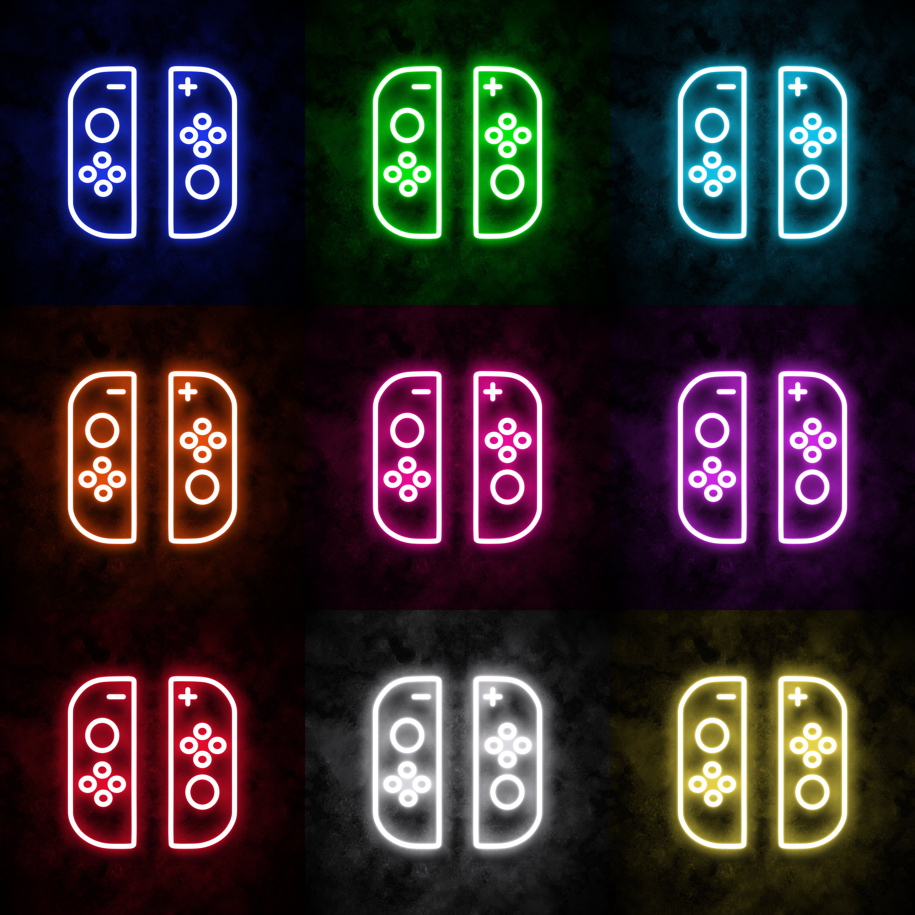 "Nintendo Switch w Buttons" Neon Sign