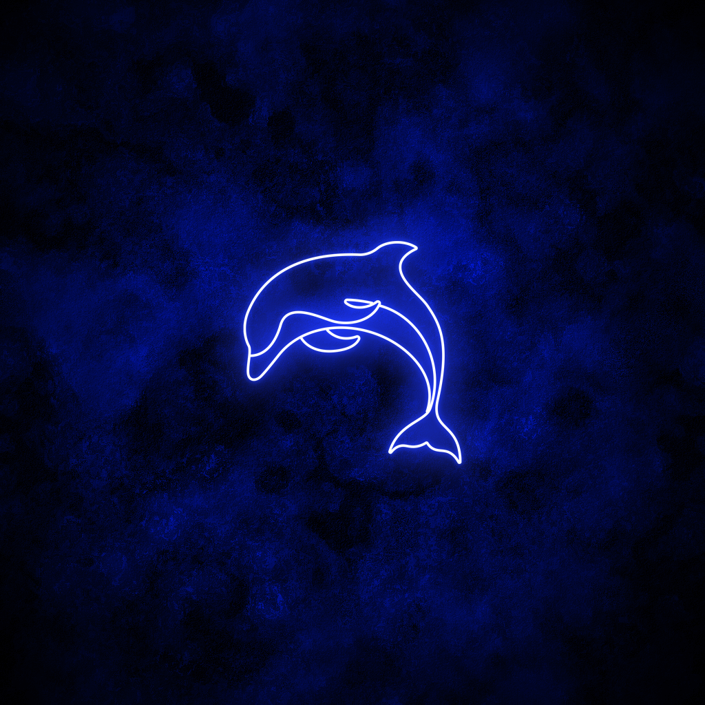 "Dolphin" Neon Sign