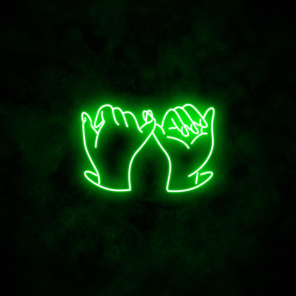 "Pinky Promise" Neon Sign
