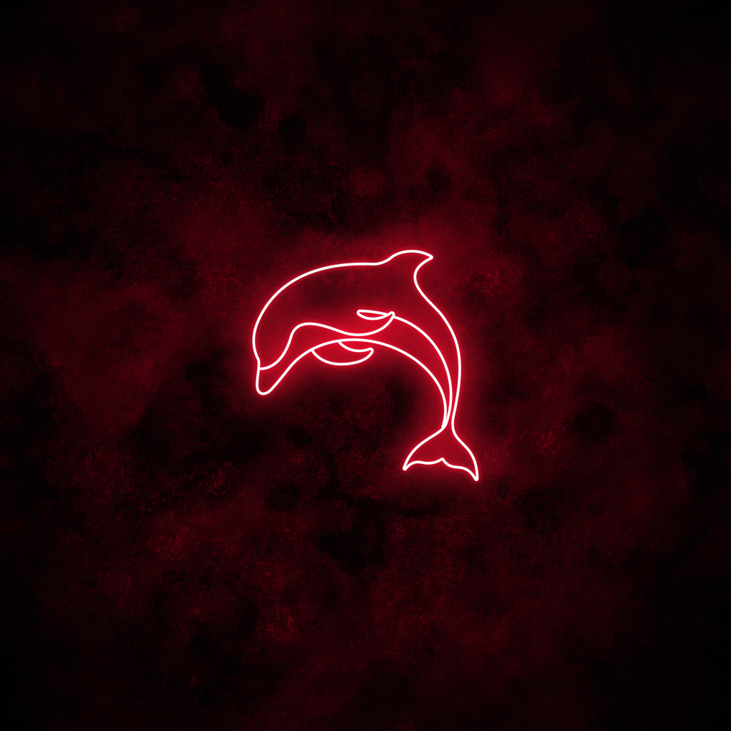 "Dolphin" Neon Sign