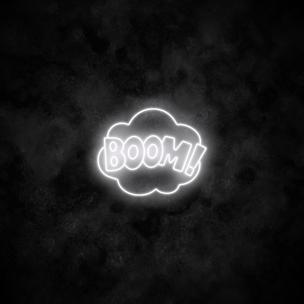 "Boom" Neon Sign