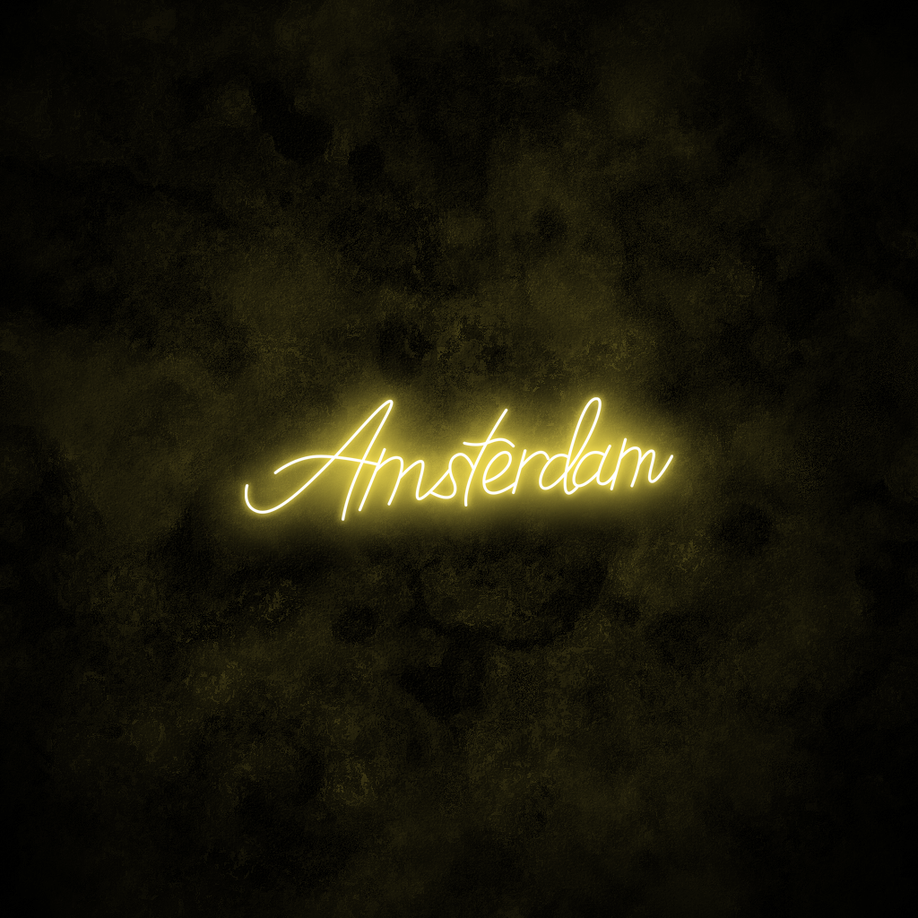 "Amsterdam" Neon Sign