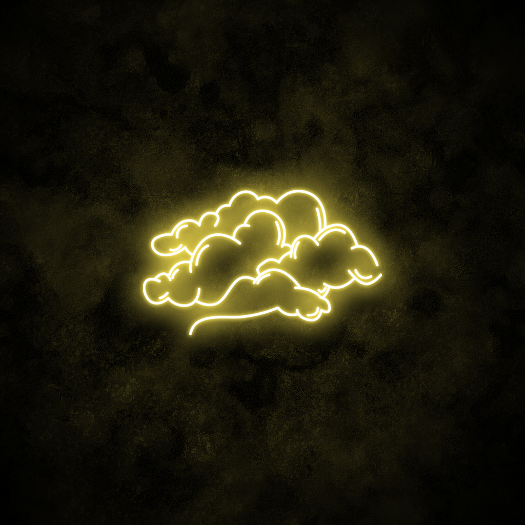"Clouds" Neon Sign