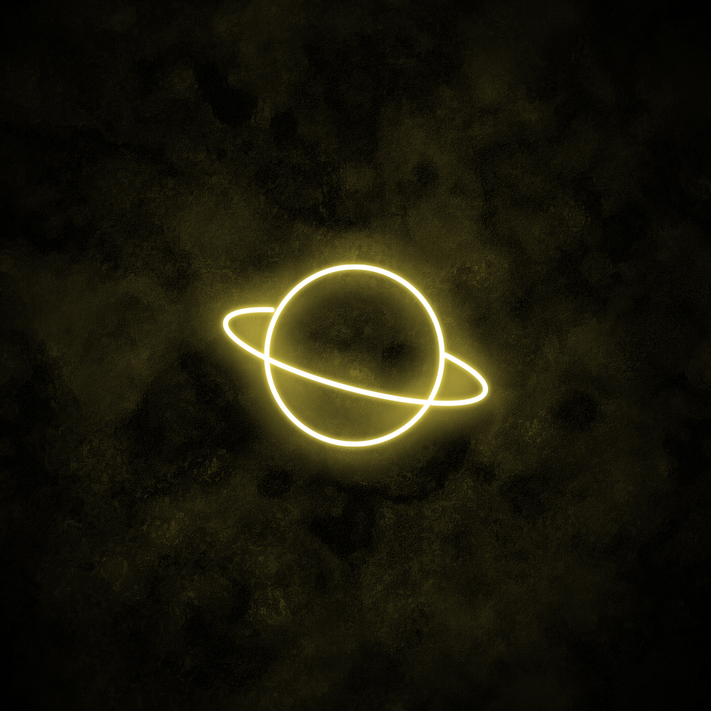 "Saturn" Neon Sign