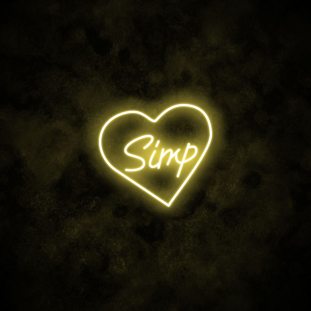 "Simp" Neon Sign