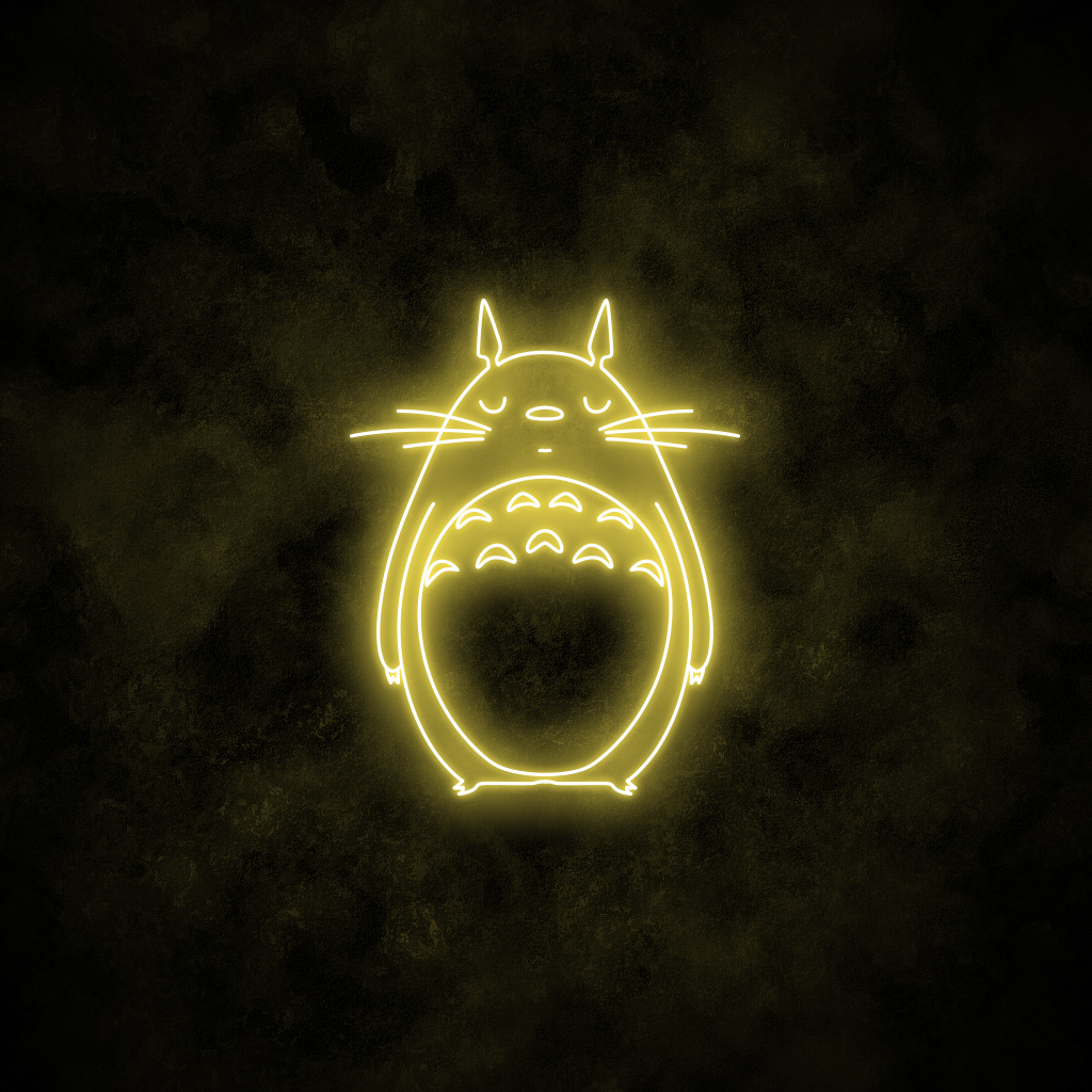 "Totoro" Neon Sign