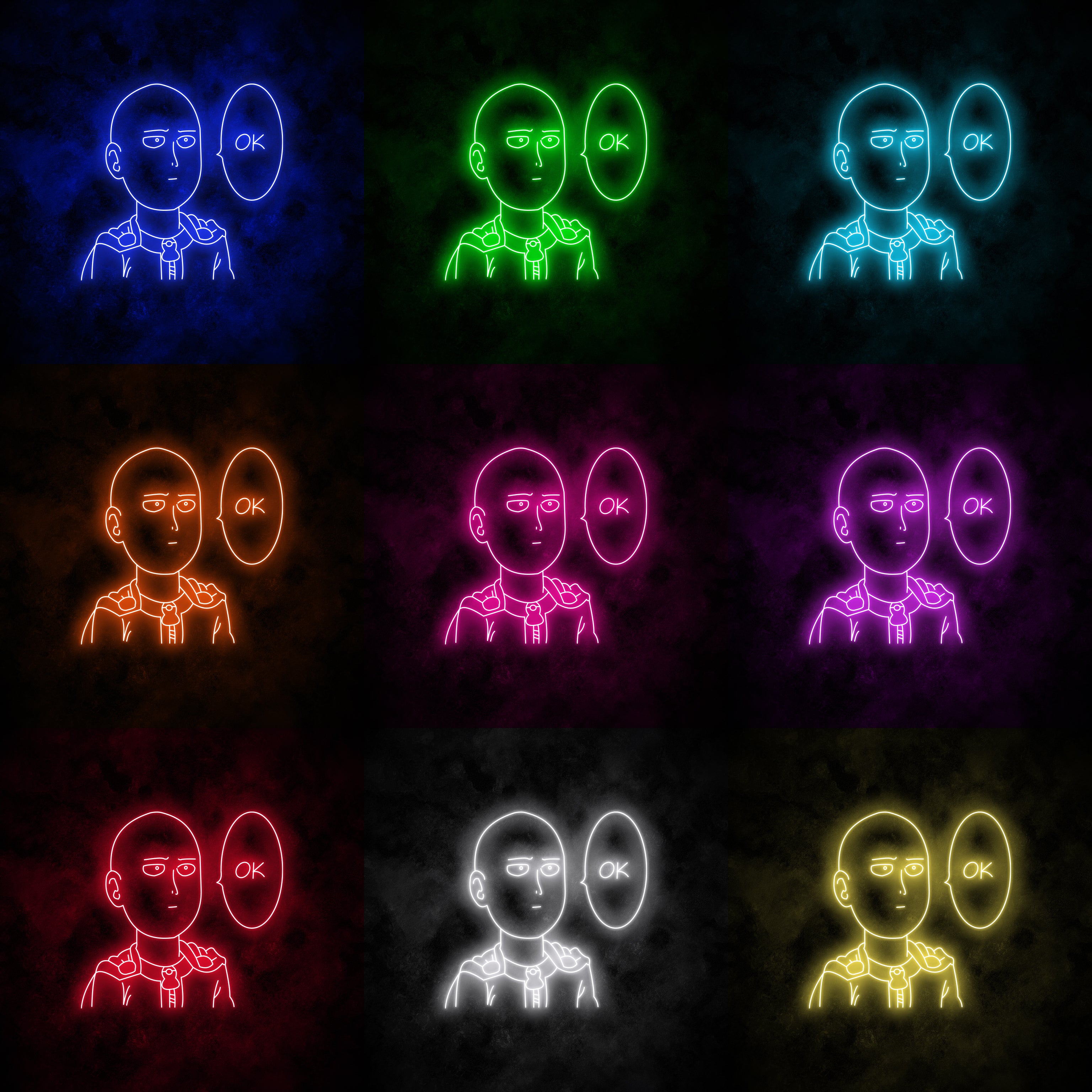 "One Punch Man" Neon Sign