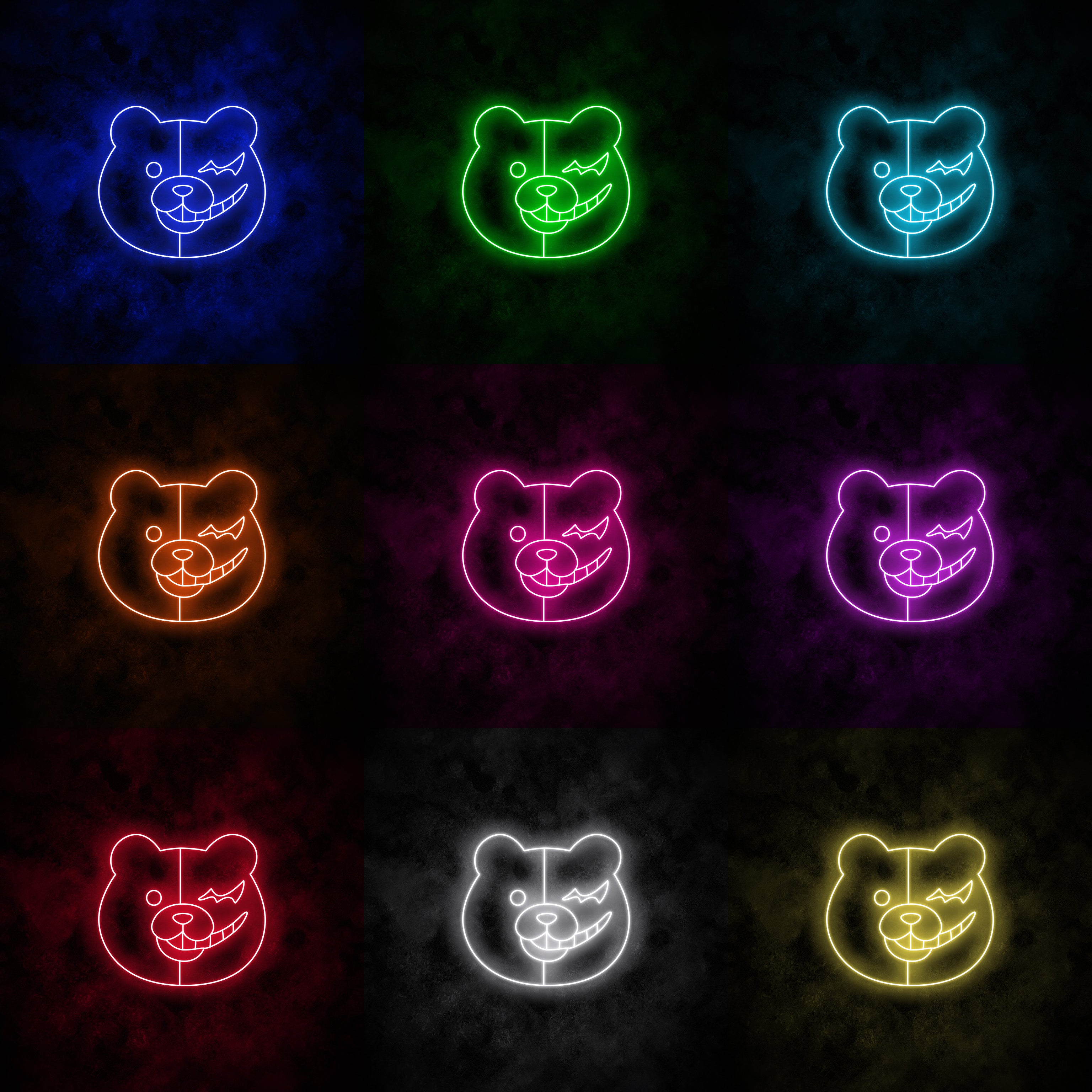 "Monokuma" Neon Sign