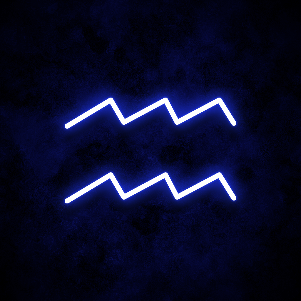 "Aquarius" Neon Sign