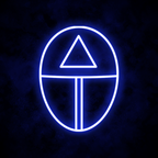 "Triangle Mask" Neon Sign