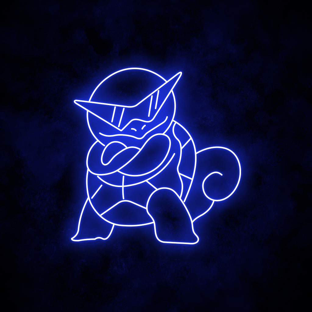"Squirtle" Neon Sign