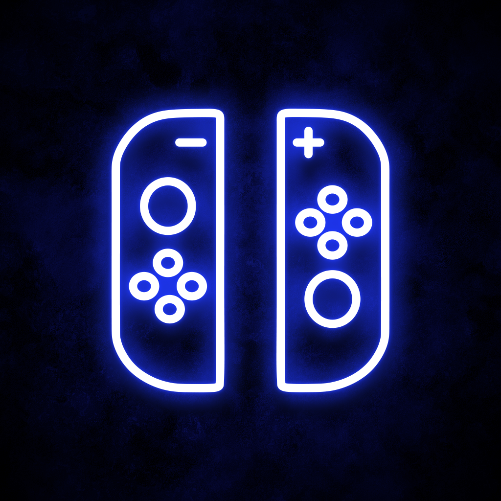 "Nintendo Switch w Buttons" Neon Sign