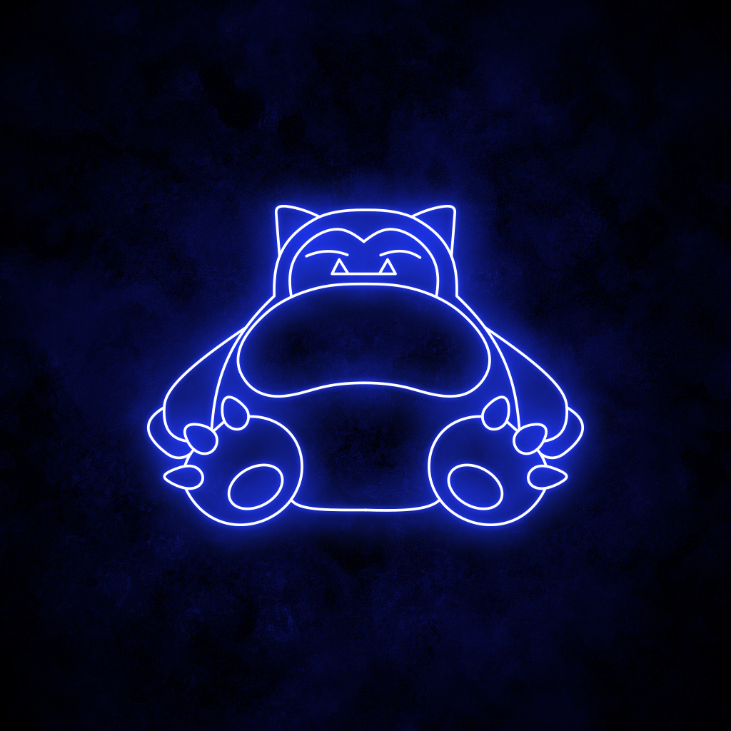 "Snorlax" Neon Sign