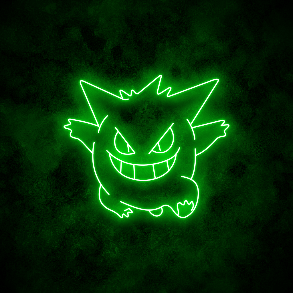 "Gengar" Neon Sign