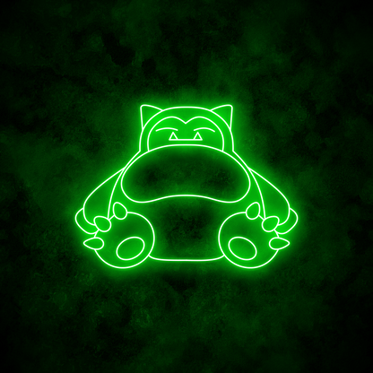 "Snorlax" Neon Sign