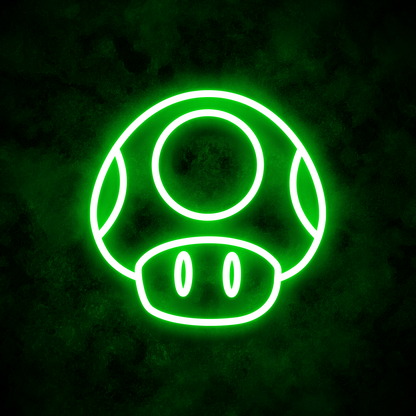 "Super Mushroom" Neon Sign