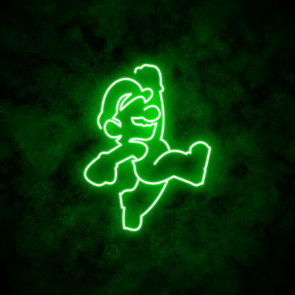 "Mario Jump" Neon Sign