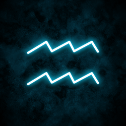 "Aquarius" Neon Sign