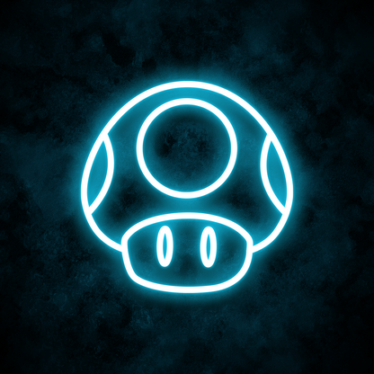 "Super Mushroom" Neon Sign