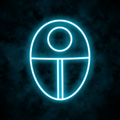 "Circle Mask" Neon Sign