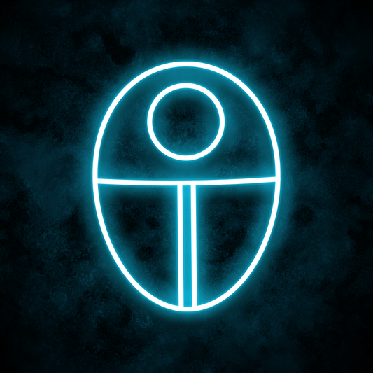 "Circle Mask" Neon Sign