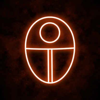 "Circle Mask" Neon Sign