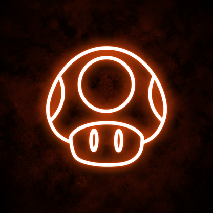 "Super Mushroom" Neon Sign