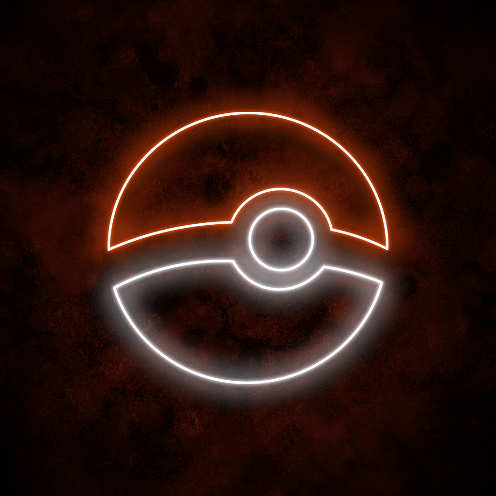 "Poké Ball" Neon Sign
