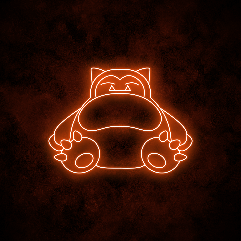 "Snorlax" Neon Sign