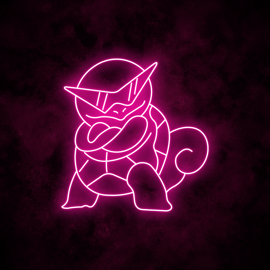 "Squirtle" Neon Sign