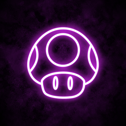 "Super Mushroom" Neon Sign