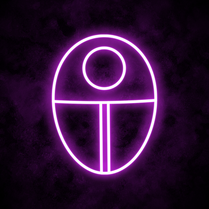 "Circle Mask" Neon Sign