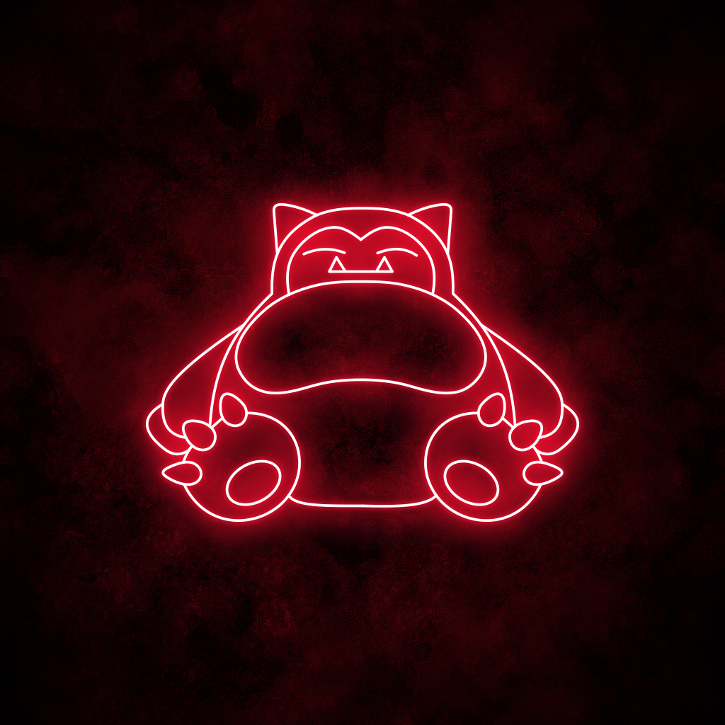 "Snorlax" Neon Sign