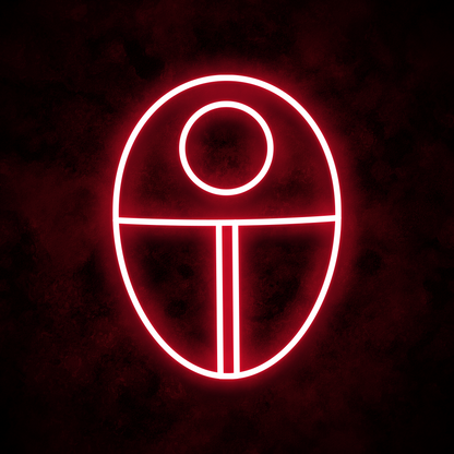 "Circle Mask" Neon Sign