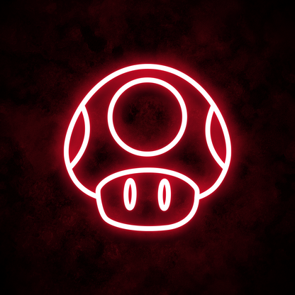 "Super Mushroom" Neon Sign