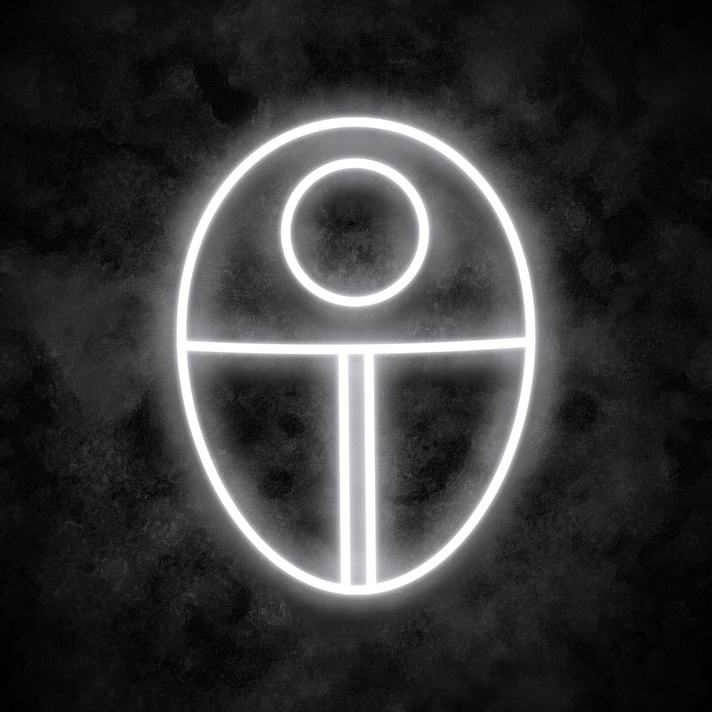 "Circle Mask" Neon Sign