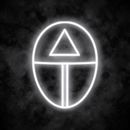 "Triangle Mask" Neon Sign