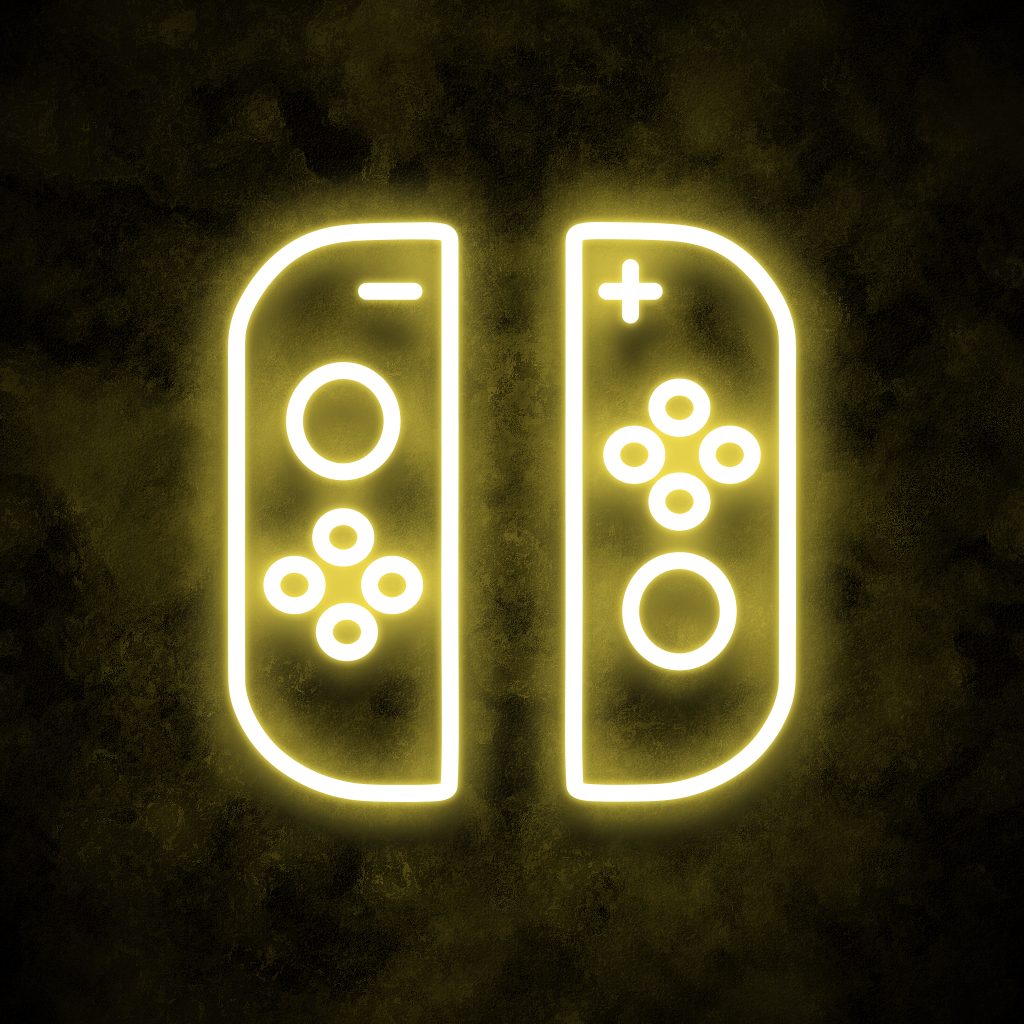 "Nintendo Switch w Buttons" Neon Sign