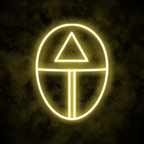 "Triangle Mask" Neon Sign