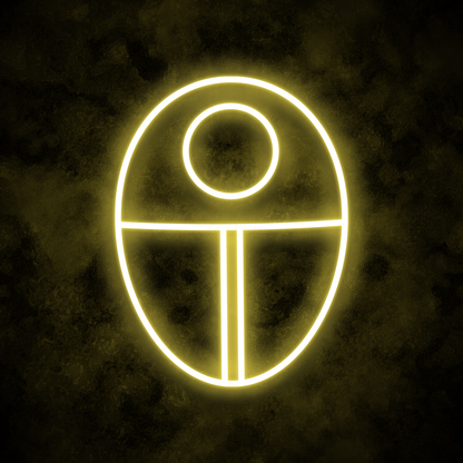 "Circle Mask" Neon Sign