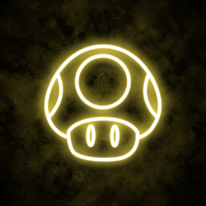 "Super Mushroom" Neon Sign