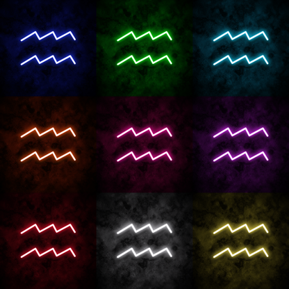 "Aquarius" Neon Sign