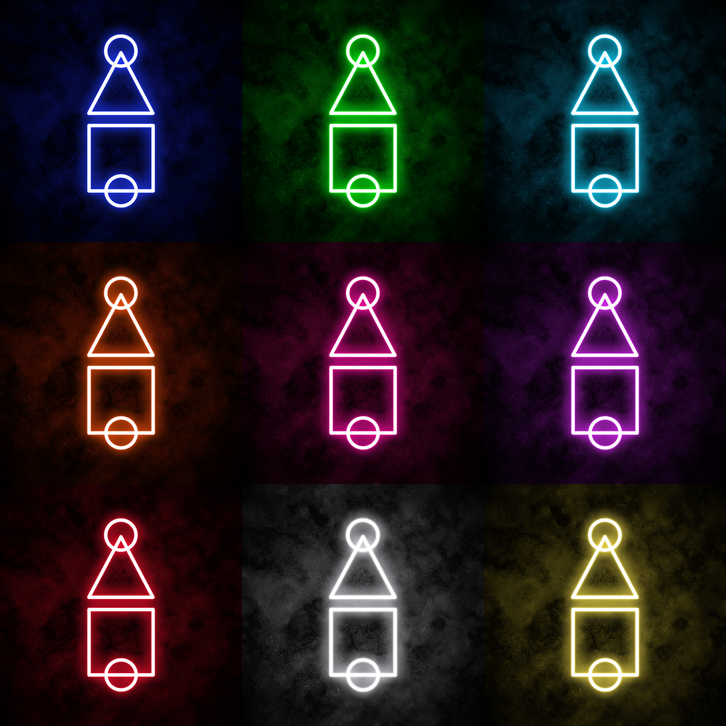 Ojingeo Game Neon Sign Mix