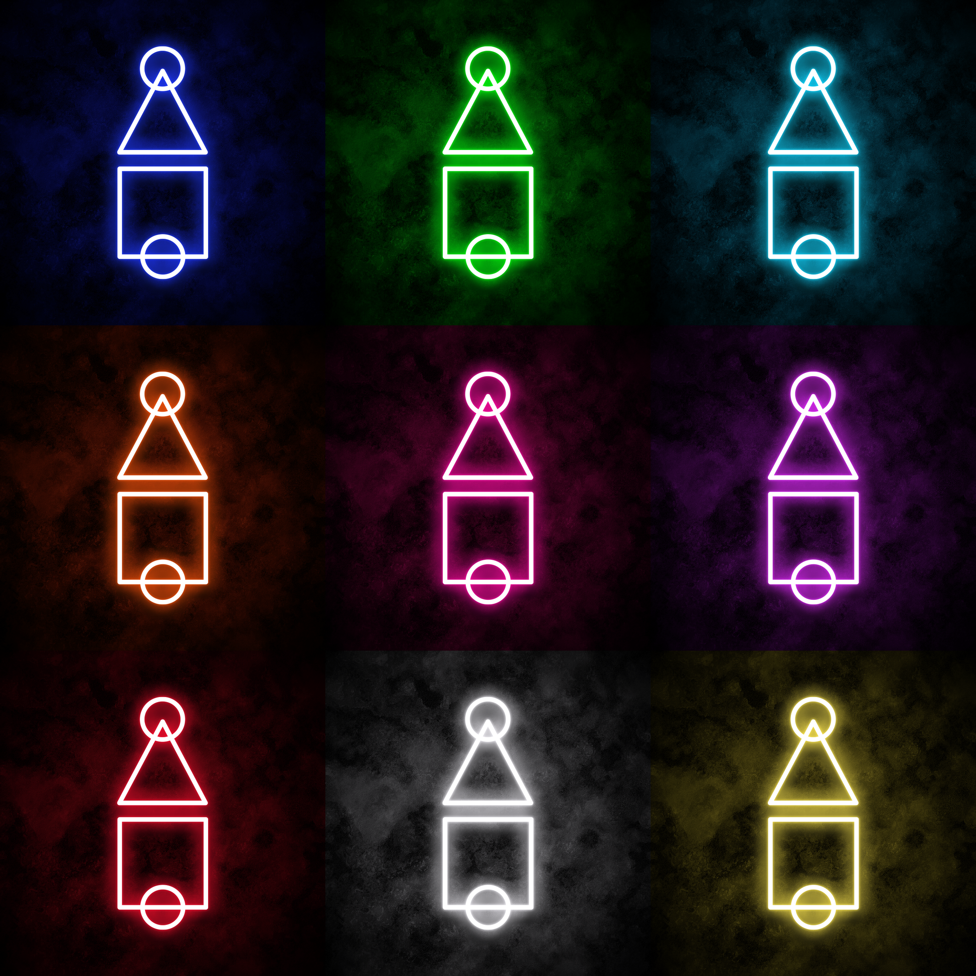 Ojingeo Game Neon Sign Mix