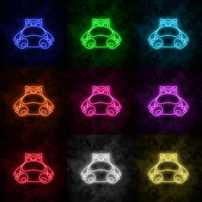 "Snorlax" Neon Sign