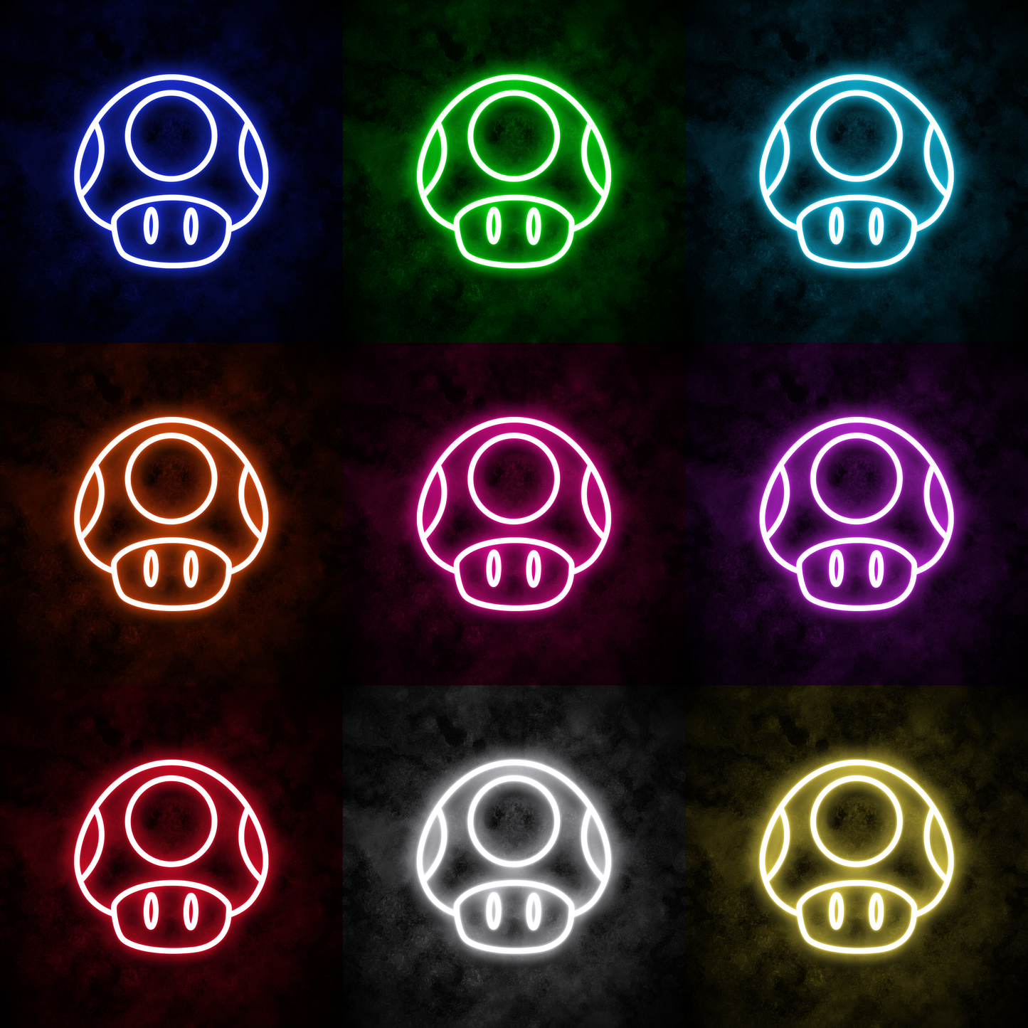 "Super Mushroom" Neon Sign