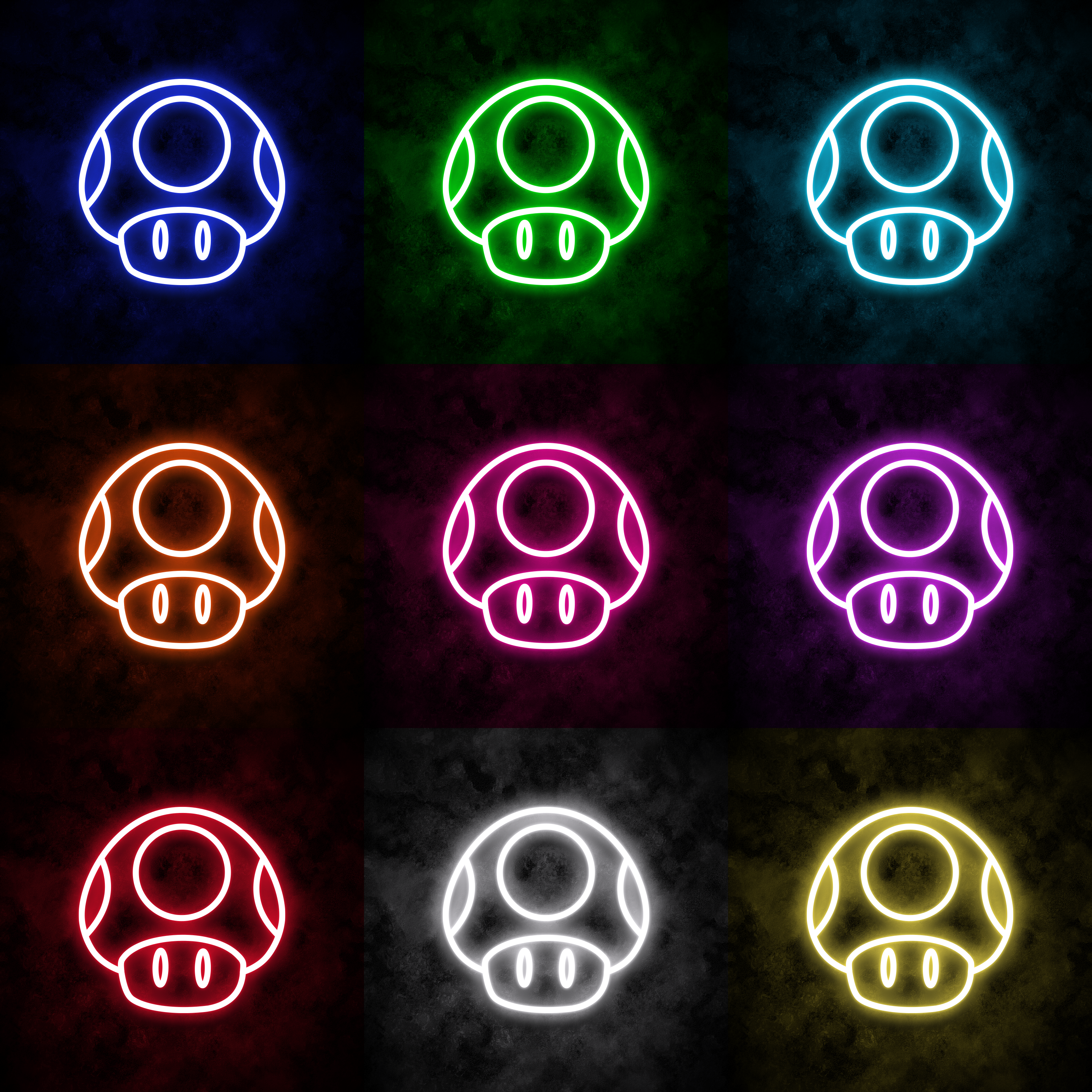 "Super Mushroom" Neon Sign